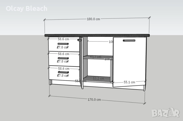 Професионални чертежи и визуализации за мебелисти, майстори и цехове, снимка 2 - Други услуги - 52225889