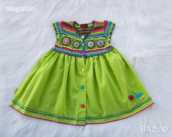 Детска рокля Catimini  размер 74-80см., снимка 8 - Бебешки рокли - 37468656