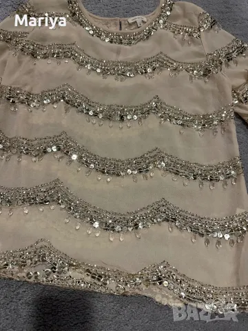 Пайетена блуза, снимка 4 - Тениски - 49963386