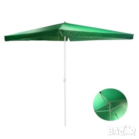 Правоъгълен градински чадър, 240x260 см ЗЕЛЕН,СИН,БЯЛ,ЧЕРВЕН, снимка 5 - Градински мебели, декорация  - 28804972