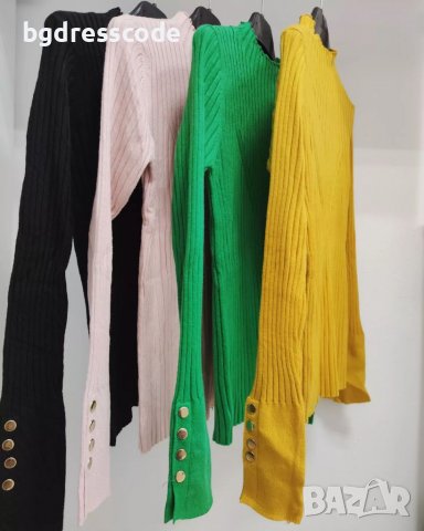 Цветни блузки 💛💚💗🖤, снимка 1 - Блузи с дълъг ръкав и пуловери - 39066615