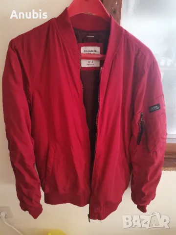 pull and bear бомбър яке, снимка 2 - Якета - 49490479