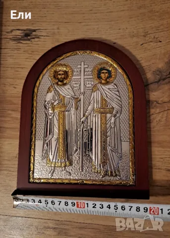 икони със Сертификат, посребрени, снимка 8 - Икони - 48167244