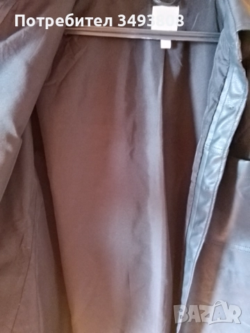 Хубаво дамско черно яке от изкуствена кожа , снимка 3 - Якета - 52747752