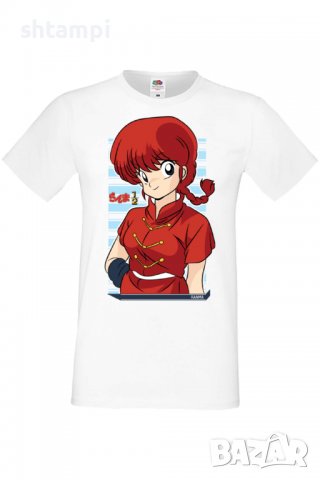 Мъжка тениска Ranma Saotome,Анимация,игра,Празник,Повод,, снимка 2 - Тениски - 38122408