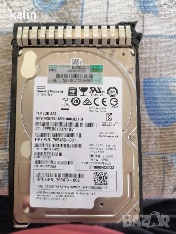  Чисто нов HDD 1Tb HP SAS DS за сървър, снимка 1 - Твърди дискове - 42113214