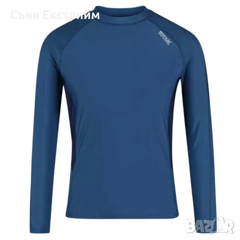 Блуза ликра с пълна ултравиолетова защита Regatta Rashguard Blue, снимка 4 - Водни спортове - 44277712