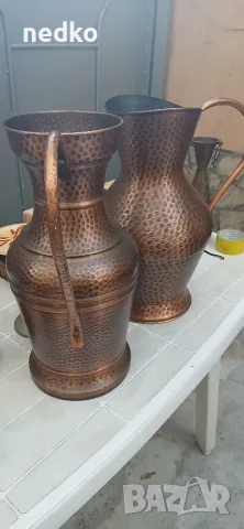 старинни медни вази, снимка 4 - Антикварни и старинни предмети - 56251436