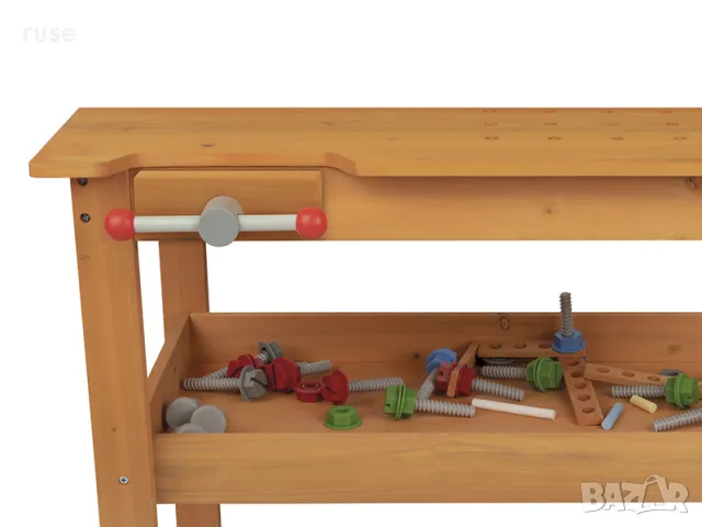 НОВИ! Детска дървена работилница с инструменти и черна дъска, снимка 8 - Други - 48681029