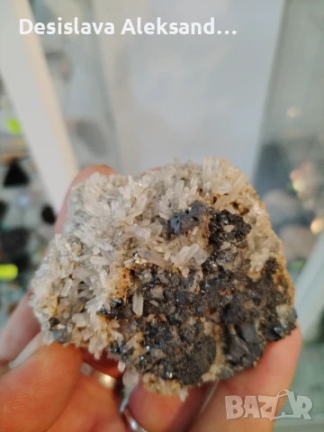 Планински кварц със галенит, много изгодно , снимка 1