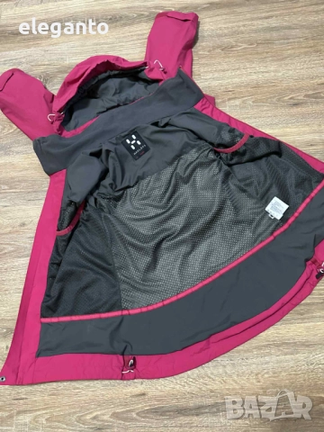 Висок клас Hard Shell дамско яке HAGLOFS GoreTex 28.000мм Lepus Jacket , XS размер, снимка 9 - Якета - 52827003