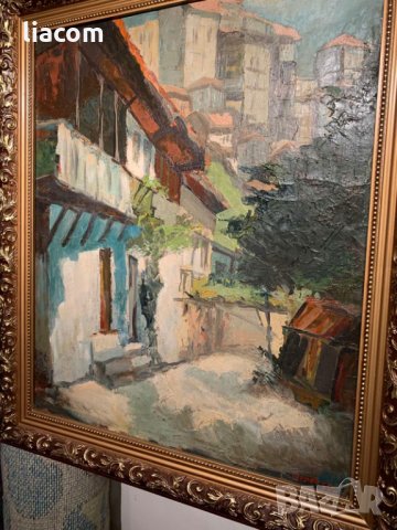 ДИМИТЪР ШЕШЕВ масло/платно Велико Търново 1959 г., снимка 2 - Картини - 33806887