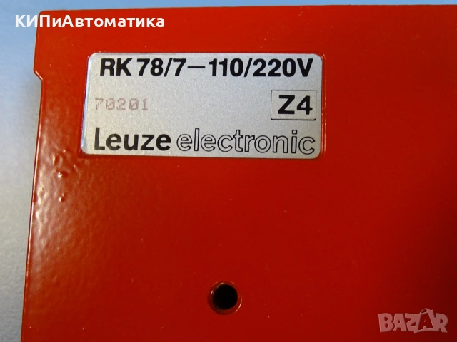 фотоелектрически датчик Leuze RK 78/7-110/220V photoelectric sensor, снимка 6 - Резервни части за машини - 54218653