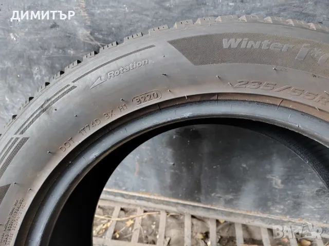 4бр.зимни гуми HANKOOK 235/55/18 100H DOT 3220, снимка 6 - Гуми и джанти - 49340943