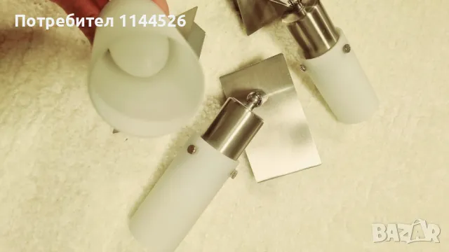 Стенни аплици в бяло , снимка 2 - Лампи за стена - 47307061