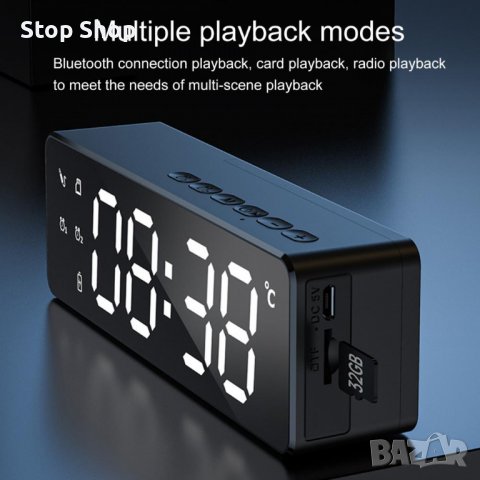 Led Bluetooth часовник с вградена батерия , снимка 8 - Тонколони - 38461554