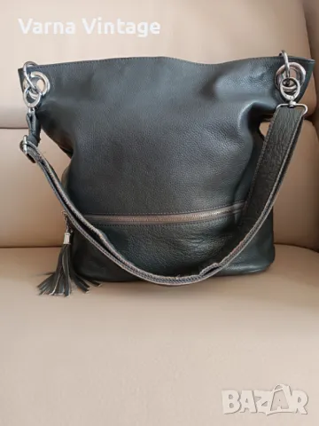 НАМАЛЕНИЕ!!! Голяма дамска чанта от естествена кожа