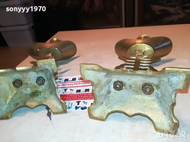 СВЕЩНИЦИ ОТ ФРАНЦИЯ 2БР МЕД/МЕСИНГ 3011221634, снимка 7 - Антикварни и старинни предмети - 38853726