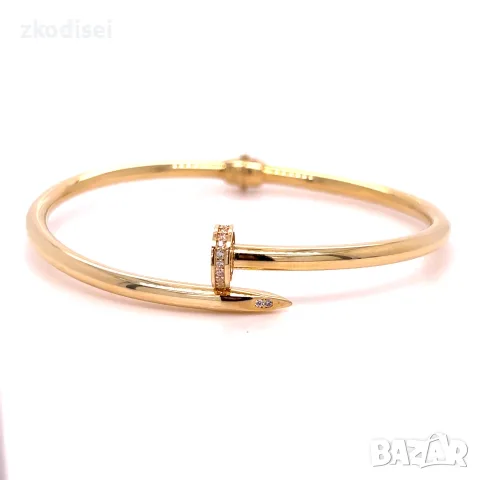 Златна дамска гривна Cartier 7,32гр. 14кр. проба:585 модел:43481-5, снимка 3 - Гривни - 56251160