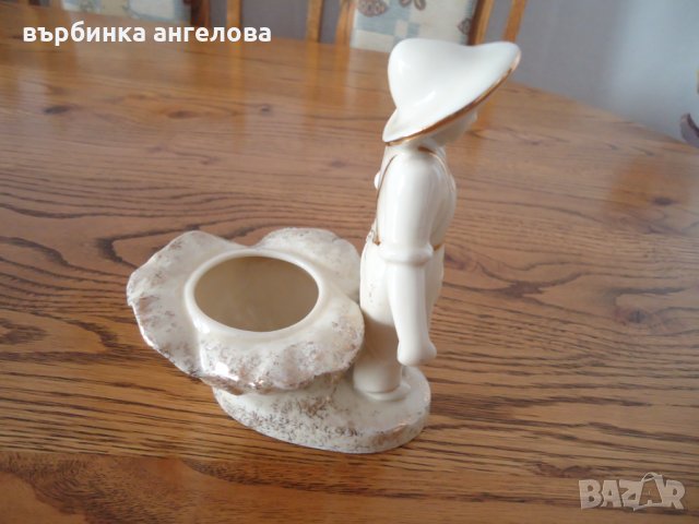 Порцеланова фигура с позлата, снимка 6 - Колекции - 34166931