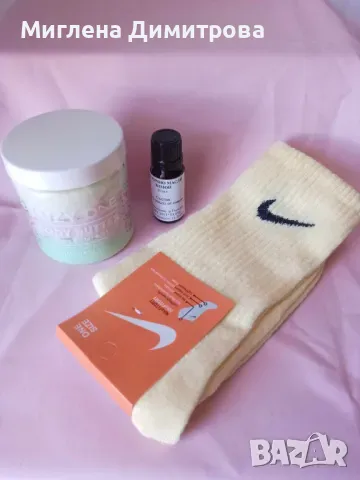 Промо комплект 927-масло за тяло Luzy one,етер.масло лимон и чорапи Nike