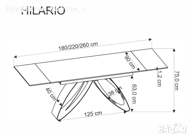 Заседателна маса 200/90 см.,трапезна маса за 10 души-бял плот, снимка 4 - Работни маси и бюра - 50081628