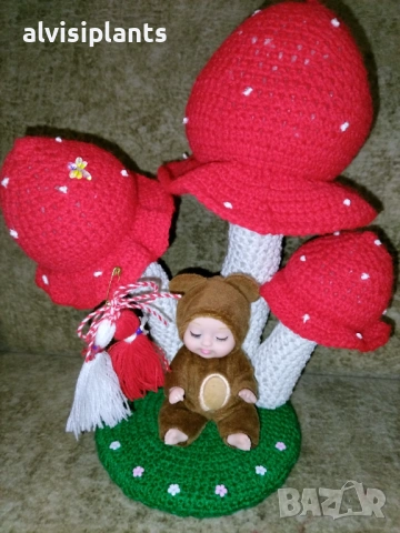 Сувенир Мартенско бебе в горска приказка – 25 см, снимка 7 - Декорация за дома - 53249210