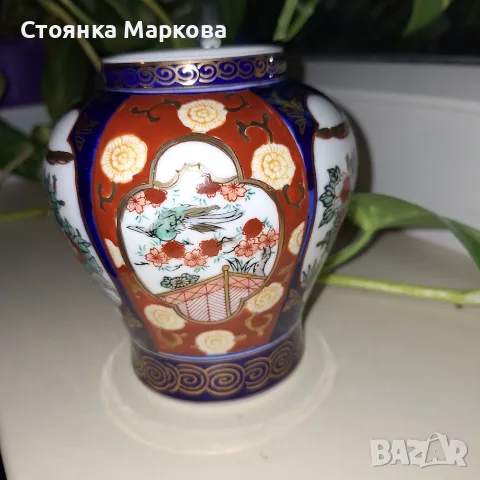 Винтидж японска ваза- GOLDIMARI, снимка 2 - Вази - 55884625