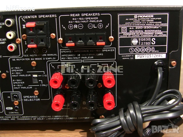 РЕСИВЪР  Pioneer vsa-d802s , снимка 8 - Ресийвъри, усилватели, смесителни пултове - 53008135