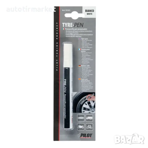 Бял маркер за гуми – LAMPA 74101, снимка 3 - Аксесоари и консумативи - 56052617
