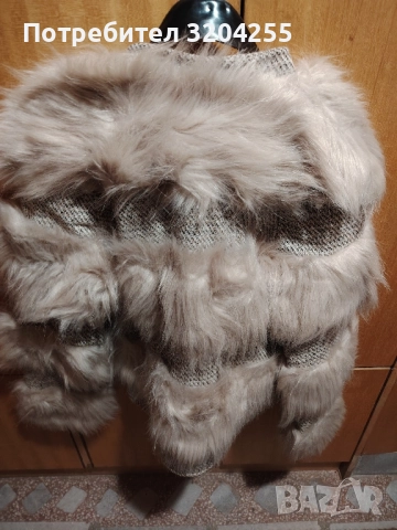 Актуално зимно палто бежов цвят, снимка 3 - Якета - 52592130