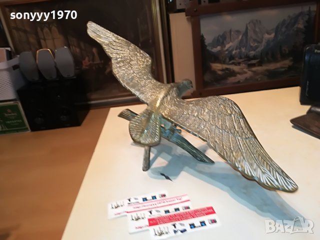 ГОЛЯМ ОРЕЛ-МАСИВЕН МЕСИНГ 1101231931, снимка 8 - Антикварни и старинни предмети - 39271331