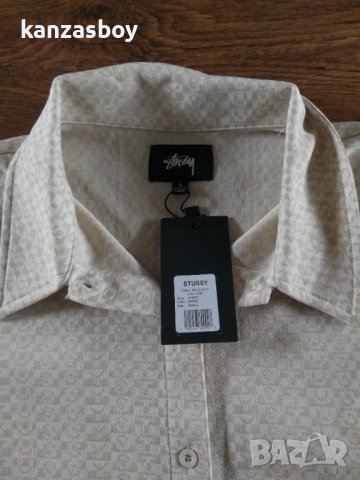 STUSSY TONAL JACQUARD POLY KNIT - страхотна дамска риза НОВА, снимка 4 - Ризи - 42754937