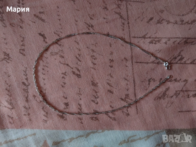 Дамско сребърно колие, снимка 2 - Колиета, медальони, синджири - 52210342