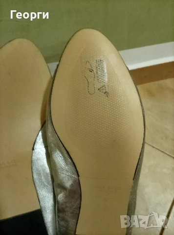 Zara нови дамски мокасини от естествена кожа, снимка 4 - Дамски ежедневни обувки - 53976708