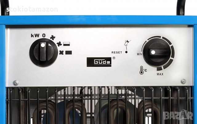 Електрически трифазен калорифер GUDE 85013 GH 9 EV, 9 kW, 22.5 A , снимка 4 - Отоплителни печки - 38268719