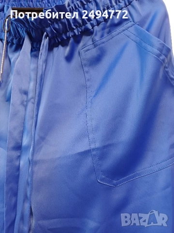 нов сатенен панталон Zara, снимка 3 - Панталони - 52386089