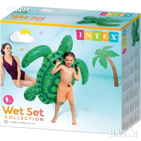 Детска надуваема костенурка за яздене Intex, снимка 6 - Други стоки за дома - 52862623