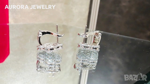 Van Cleef & Arpels VCA Silver Diamonds Clips Vintage Alhambra Дамски Обеци, снимка 12 - Обеци - 53344629