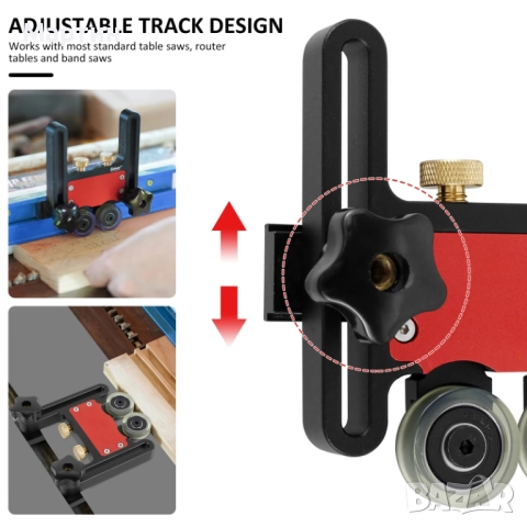 Комплект от 2 водача за пресоване в дърво, алуминий 10x12.4см, снимка 7 - Стяги - 52301611