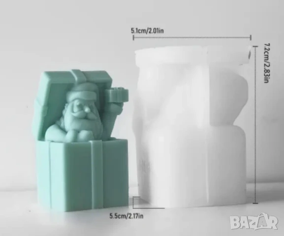 Дядо Коледа в подарък, снимка 2 - Форми - 51290880