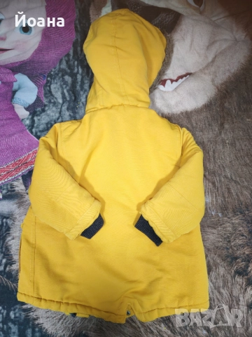 Зимно яке за момче в жълт цвят, размер 98 см. , снимка 3 - Детски якета и елеци - 52743103