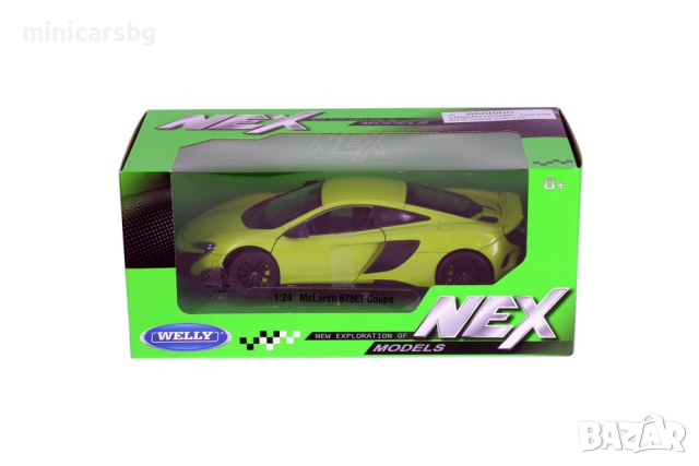 1:24 Метални колички: McLaren 675LT Coupe (Макларън) Welly, снимка 4 - Колекции - 44570232