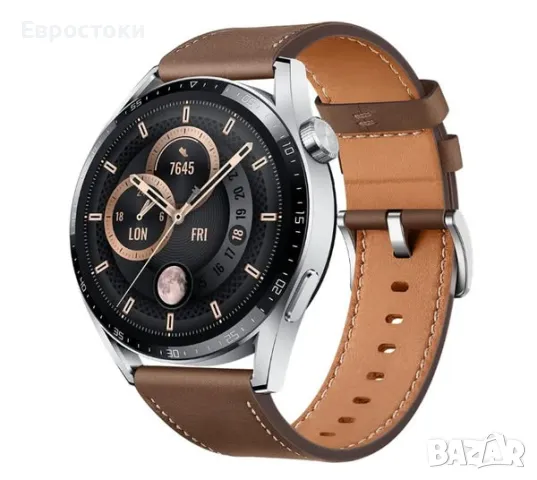 Смарт часовник HUAWEI WATCH GT3 46mm, Classic Edition, цвят: Brown, снимка 1 - Смарт гривни - 49518564