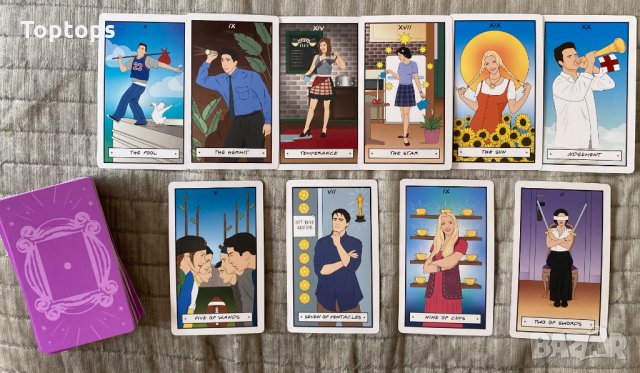 Таро карти: TV Series Tarot & Friends Tarot & Crystal Visions Tarot, снимка 12 - Карти за игра - 34167969