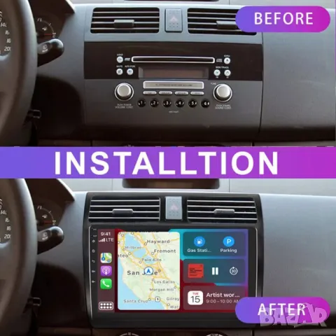 Мултимедия за Suzuki Swift 2005-2010, Android, Навигация, Двоен дин, дисплей, плеър, екран, Андроид, снимка 9 - Аксесоари и консумативи - 50051640