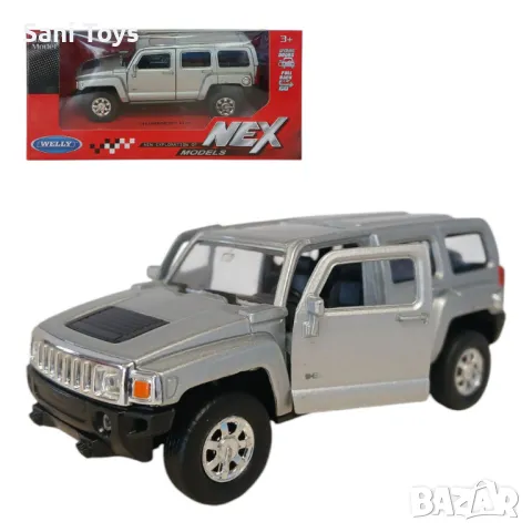 Метален джип Welly NEX – HUMMER H3, 1:34