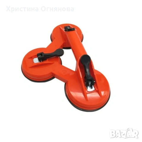 Троен вакуумен държач за стъкла – до 120 кг товароносимост, снимка 2 - Диамантени и режещи инструменти - 53276485