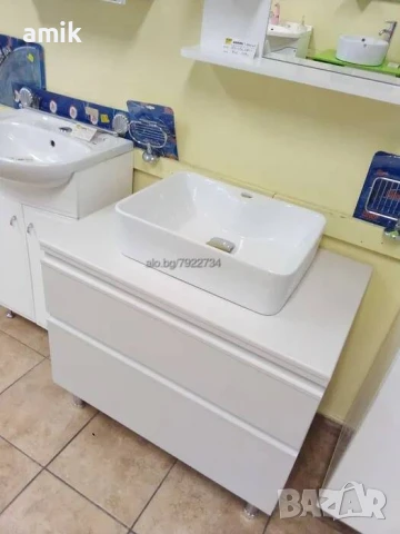 Шкаф за баня долна част 80см, ПВЦ, снимка 4 - Шкафове - 50683050