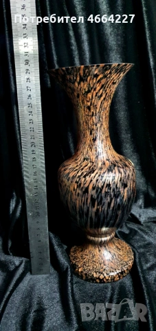 Автентична ваза от муранско стъкло-Aventurina